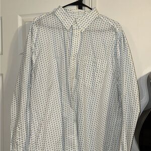 Wrangler White and Blue Patterned Shirt